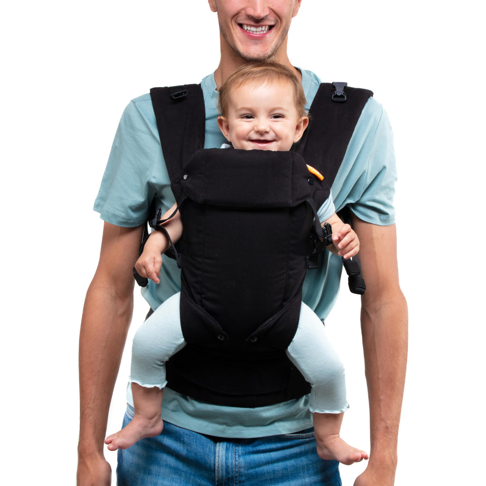 Beco Gemini built in headrest supports newborn comfort during carry