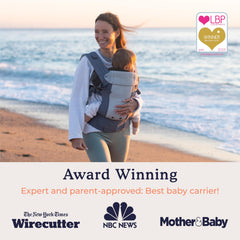Beco Gemini hip-carry mode offers balanced weight for longer wear.