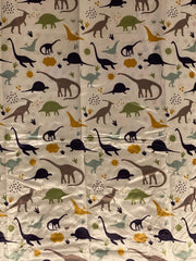 Beddings Place satin mini crib sheet Dinosaur Party design adds charming nursery aesthetic