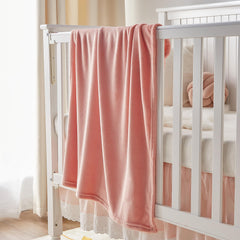 BEDELITE baby blanket folded for travel, easily portable