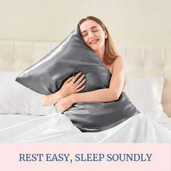 BEDELITE toddler-size satin pillowcase (13x18) suits kids' pillows