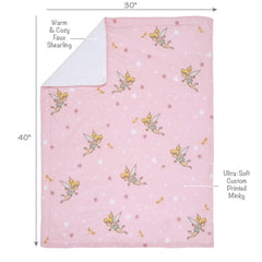 Bedtime Originals 30x40 blanket size emphasizes generous reach for baby lounging and tummy time