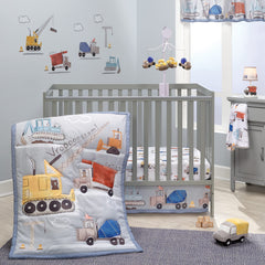 Bedtime Originals Construction Zone sheet washable and durable for busy families.
