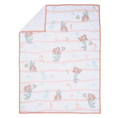 Bedtime Originals Ariel blanket back texture highlights soft faux shearling for cozy snuggles.