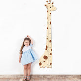 BeeGreeny growth chart giraffe wall design tracks kids' height with playful charm
