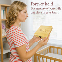 BeeGreeny Miscarriage Memory Box closeup engraving β subtle detail honoring an angel baby