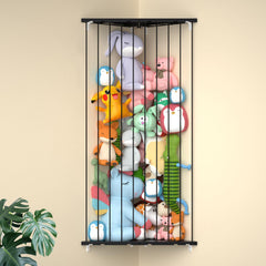 Befayoo stuffed animal storage shelf full setup keeps plush toys neatly displayed