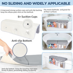 Beiens bath kneeler pocket storage shows toy and product organization within arm's reach