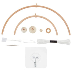 Beinkmake nursery wooden frame kit round front view for stylish nursery decor