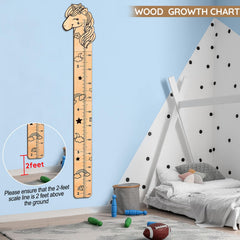 Beinou growth chart easy wall mount adhesive for quick setup