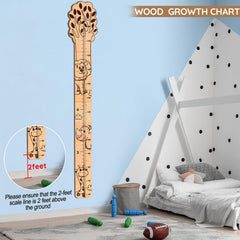 Beinou Growth Chart displayed as part of kids room decor in a nursery