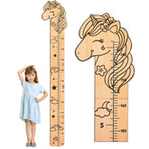 Beinou growth chart wall wood animal design showing playful decor and growth tracking