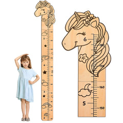 Beinou growth chart wall wood animal design showing playful decor and growth tracking