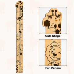 Beinou Growth Chart wood panel with animal motifs, keepsake memories while measuring growth.