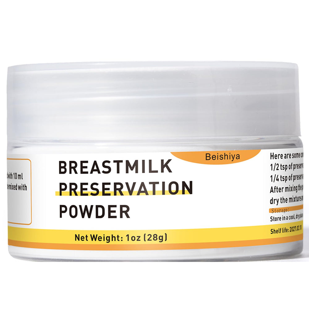 Beishiya breastmilk powder packaging for 1 oz bottle—ready for delicate keepsake projects