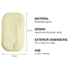 Beisurznga baby lounger with baby inside in cozy play space.