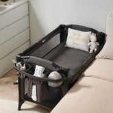 Beka 4-in-1 bassinet bedside sleeper shown for nighttime care and close proximity