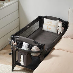 Beka 4-in-1 bassinet bedside sleeper shown for nighttime care and close proximity