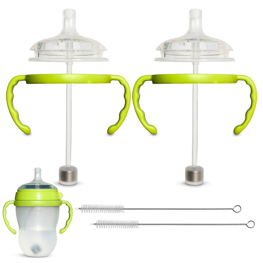 BelBeyo straw cup kit fits Comotomo bottles for easy transitions