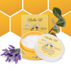 Bella B Little Bee Soothing Chest Rub jar helps ease congestion and calm baby.