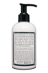 Bella Des Natural Beauty Lilac Gooseberry lotion closeup reveals lightweight, fast-absorbing hydration.