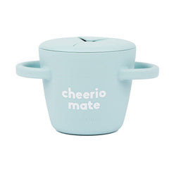 Bella Tunno Happy Snacker spill-proof cups with soft opening for mess-free snacking.