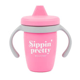 Bella Tunno Sippy Cup shows three-stage handles for early learners, easing bottle-to-cup transition.