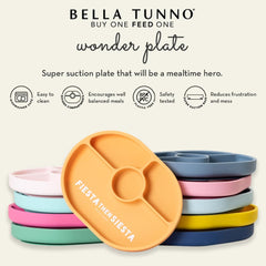Bella Tunno suction plate dip spot for sauces and dips during toddler meals