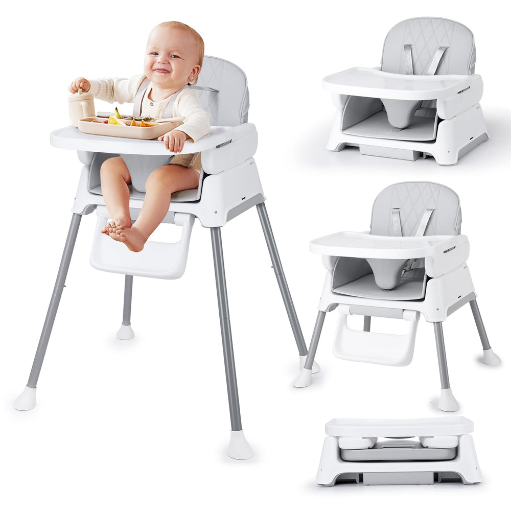 Bellababy 3in1 highchair folded compactly for storage and portability.