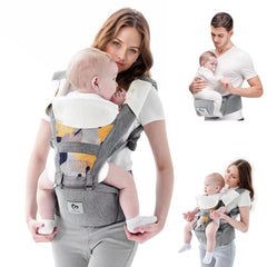 Bellababy baby carrier hip seat in M-position view, supporting ergonomic posture for daily comfort.