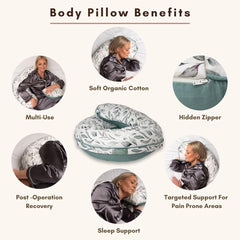 BellaMoon cooling cover on the pillow shows breathable fabric for cooler nights.