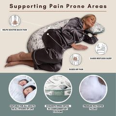 BellaMoon hips and spine support emphasizes alignment during rest.