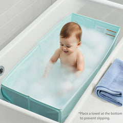 Bella's Friends tub with slip-resistant base ensuring stable bath time