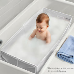 Bella's Friends collapsible bathtub travel-ready and lightweight for on-the-go baths.