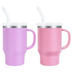 Bella's Friends Handy Mini Tumbler lilac cap close-up showing cap and spill-free sipping on the go.