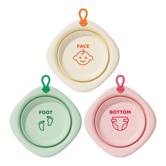 Bellglee 3-pack collapse basin folded for compact travel and storage.