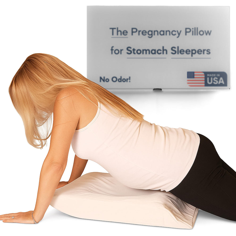 Belly Baby Breast Pillow front view shows belly-down comfort.