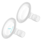 Belmikal 17mm flange breast-shields provide a comfortable pumping fit