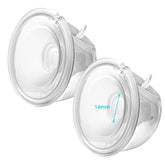 Belmikal wearable pump parts with 16mm flange for hands-free, comfortable pumping.