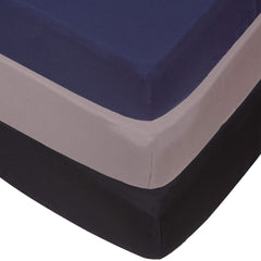 Belsden 3 Pack crib sheets navy fitted demonstrates durable, snug fit for standard cribs