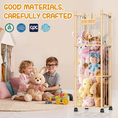 Belveora wheeled base with locks ensuring safe mobility and stable storage.