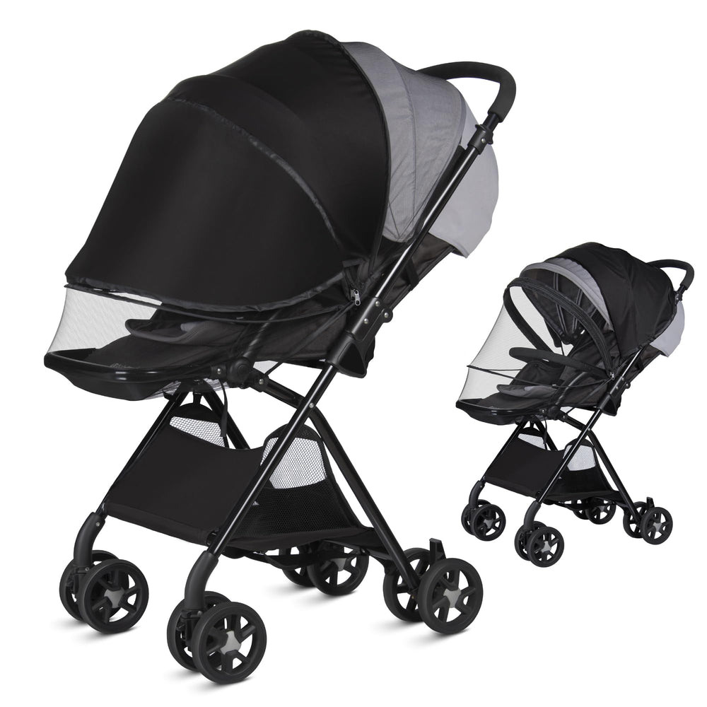 Bemece baby mosquito net on stroller setup delivers quick protection during daily strolls.