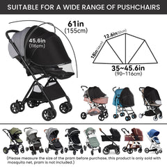 Bemece mosquito net two-way zip highlights easy baby in-out access.