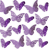 Bememo 72-piece 3D butterfly wall decals pack adds dimensional charm to walls.