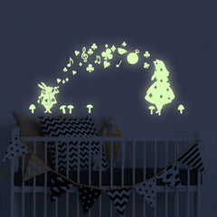 BENBO Fairy Girl Glow wall sticker luminous stars brighten kids room at night for soothing bedtime rituals