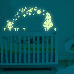 BENBO Stars PVC vinyl luminous wall decal adds dreamy, safe glow to a nursery ambiance