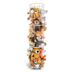 BENCHRY stuffed animal storage zoo assembly shows easy setup for playroom organization.