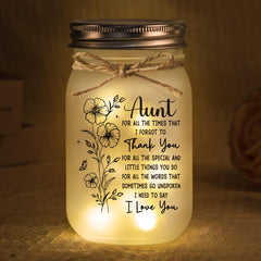 BeneCharm mason jar night light base glows softly for a cozy mood