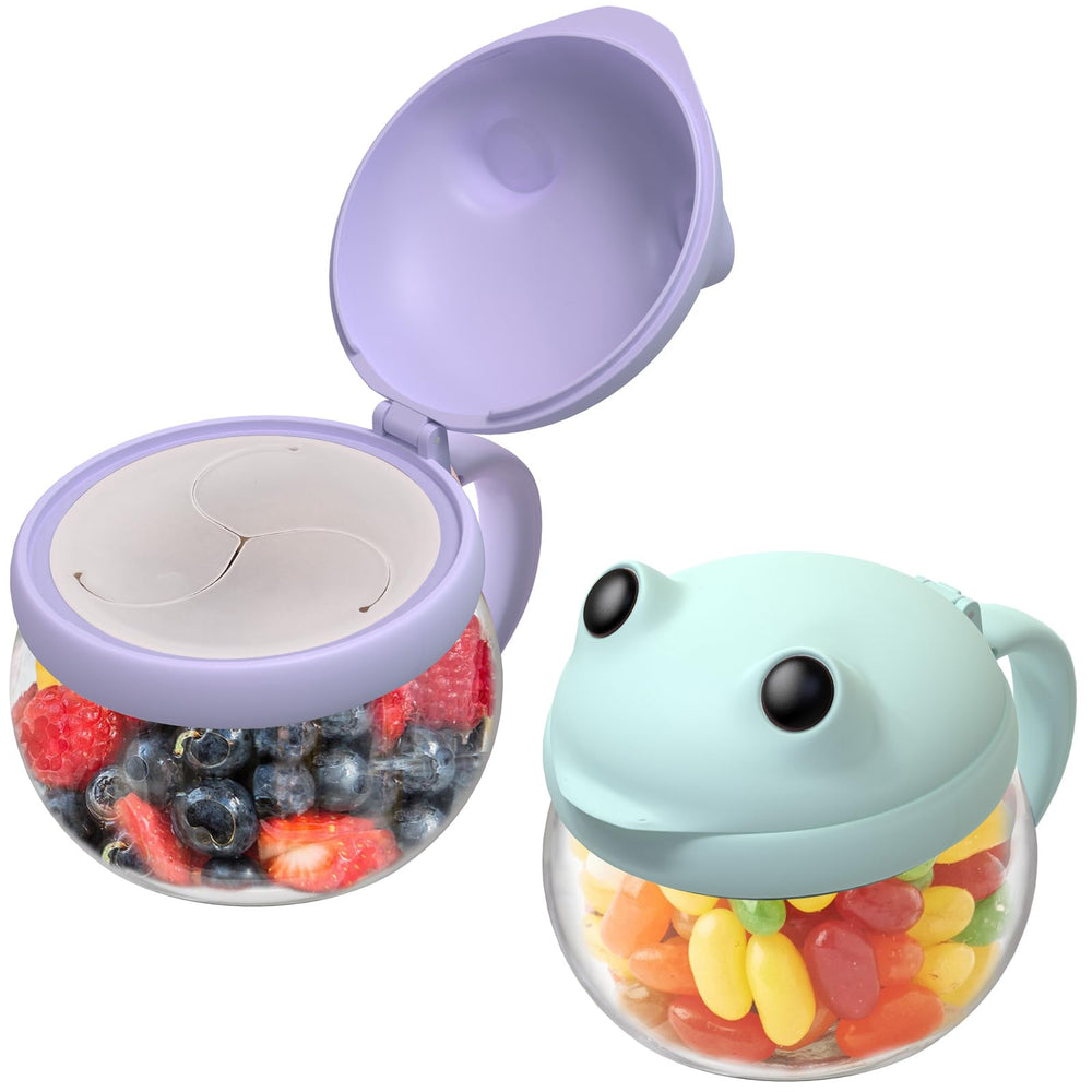 BeneLabel 2Pack Snack Cups in Tritan clear showing safety and visibility for snacks.
