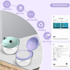 BeneLabel wide-mouth cup design enables easy refilling and self-feeding.